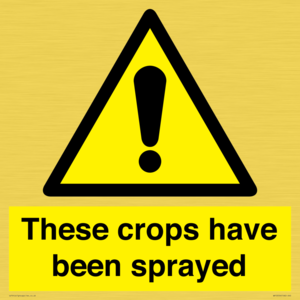 These crops have been sprayed